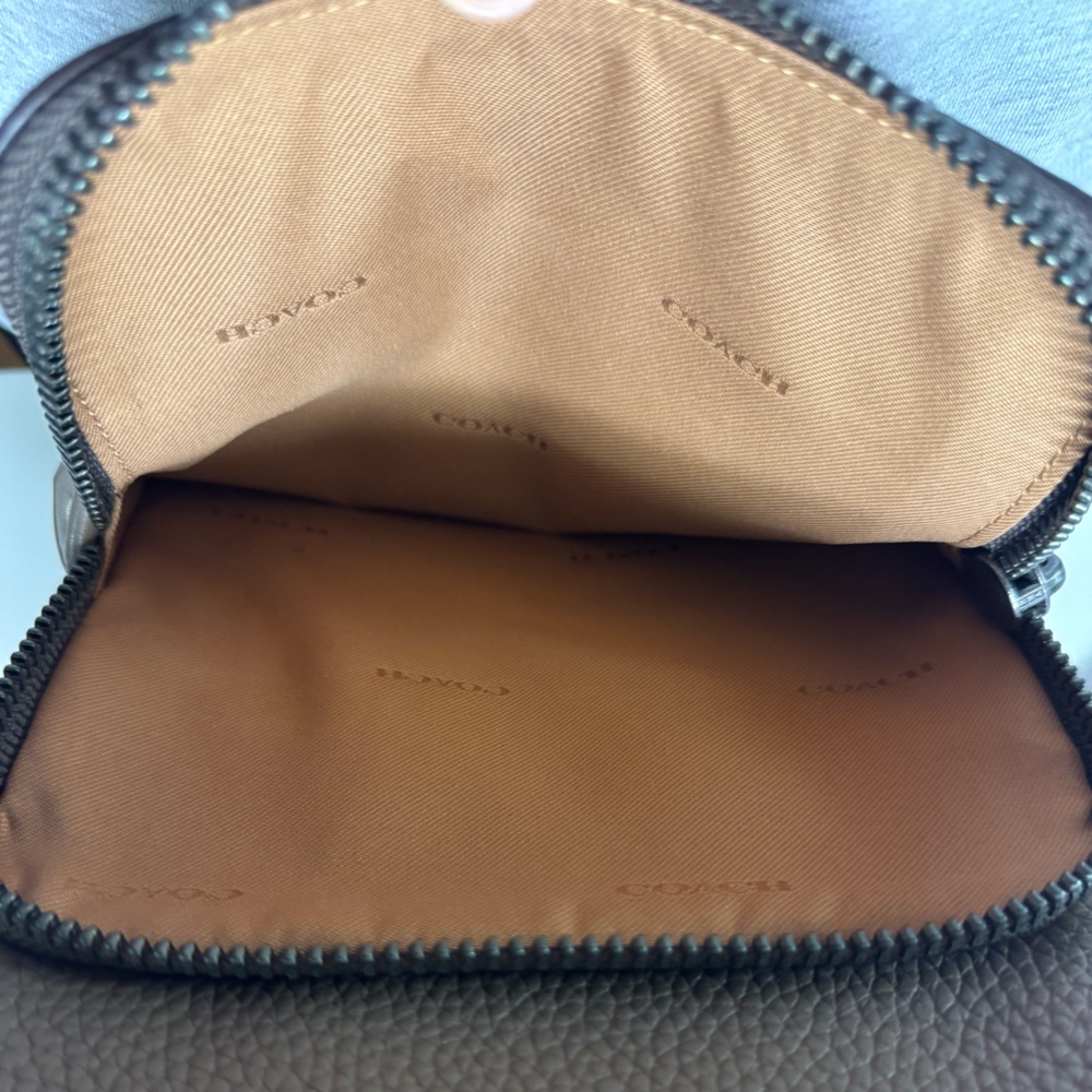 Coach I Men’s Gotham Pack I Leather Shoulder Bag I Dark Stone C5331 NWT - Picture 8 of 12